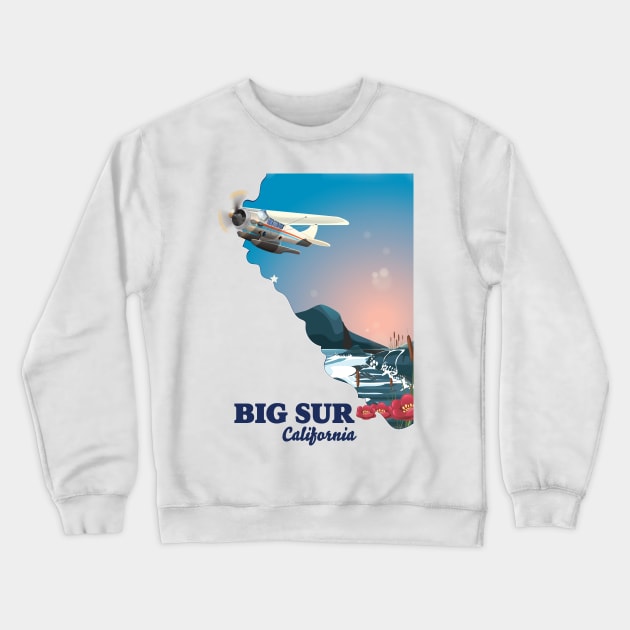 Big Sur California Crewneck Sweatshirt by nickemporium1